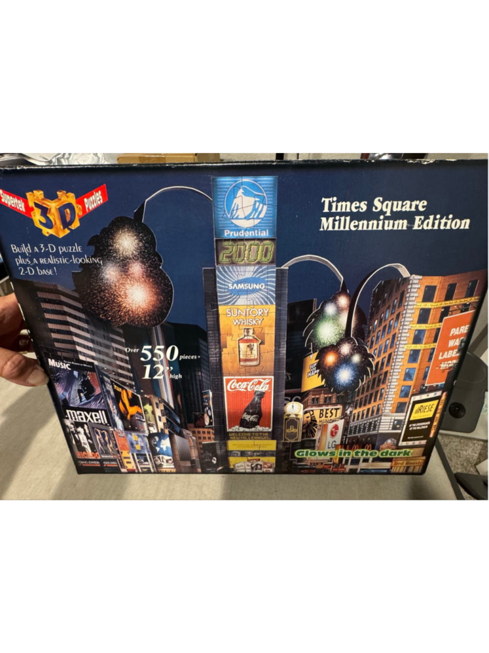 Supertek Times Square Millennium Edition 3D Puzzle Glow In The Dark